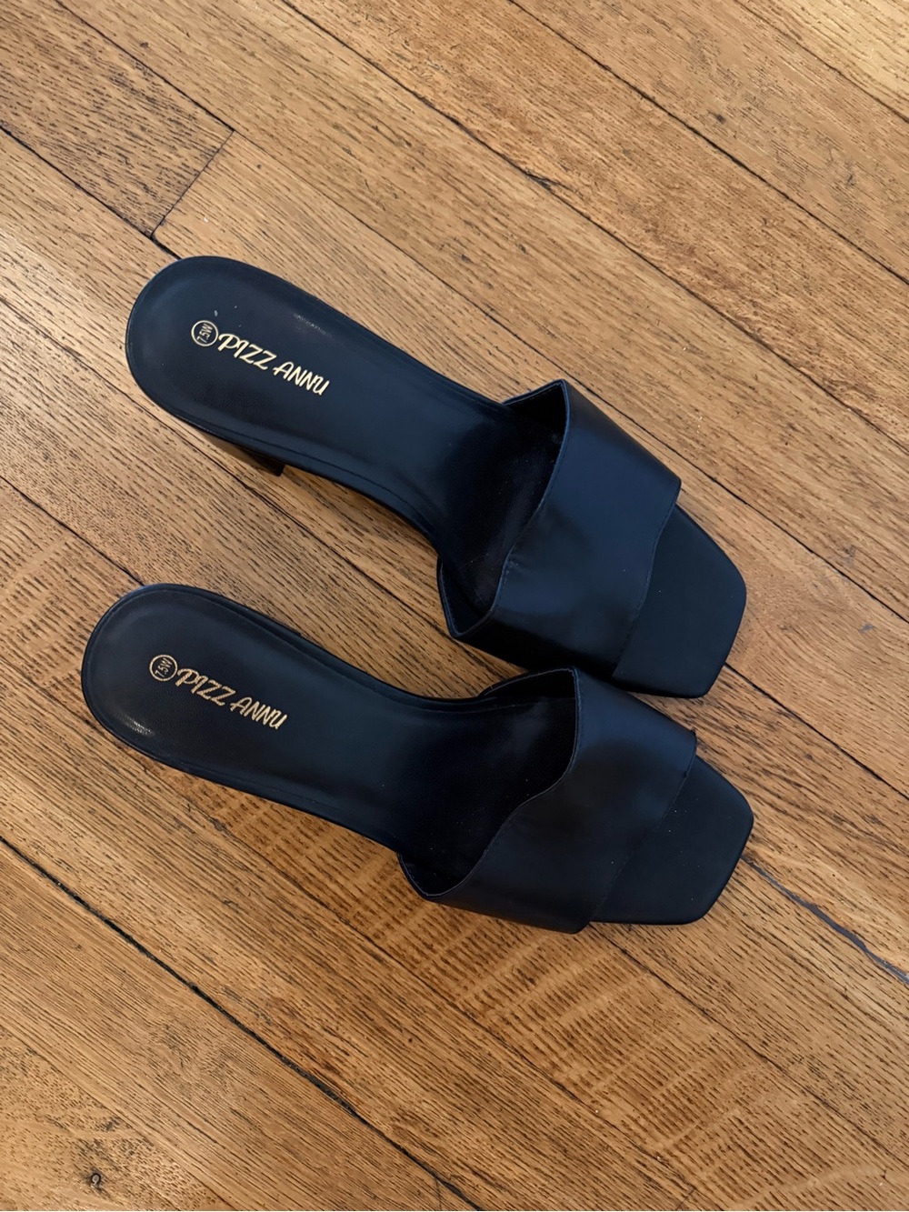 Black Slide Heels